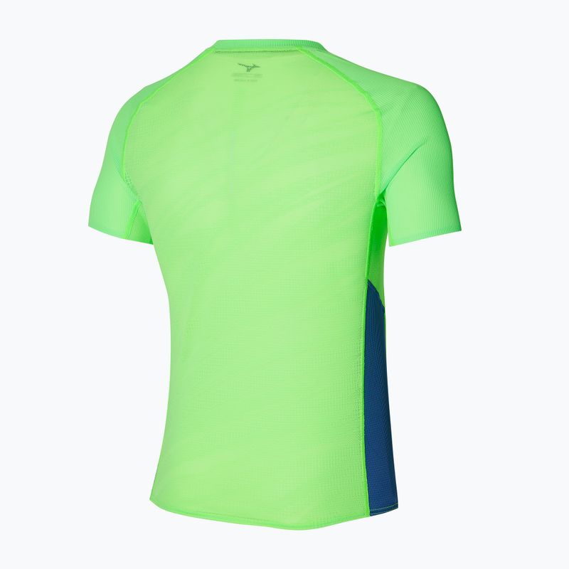 Men's running shirt Mizuno Aero Tee light green 2