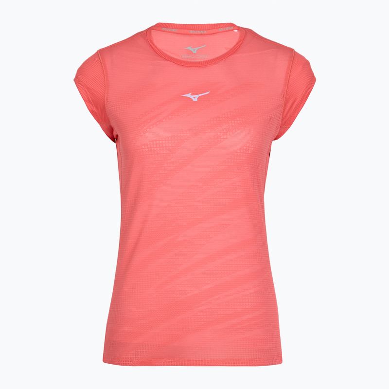 Women's running shirt Mizuno Aero Tee sunkissed coral