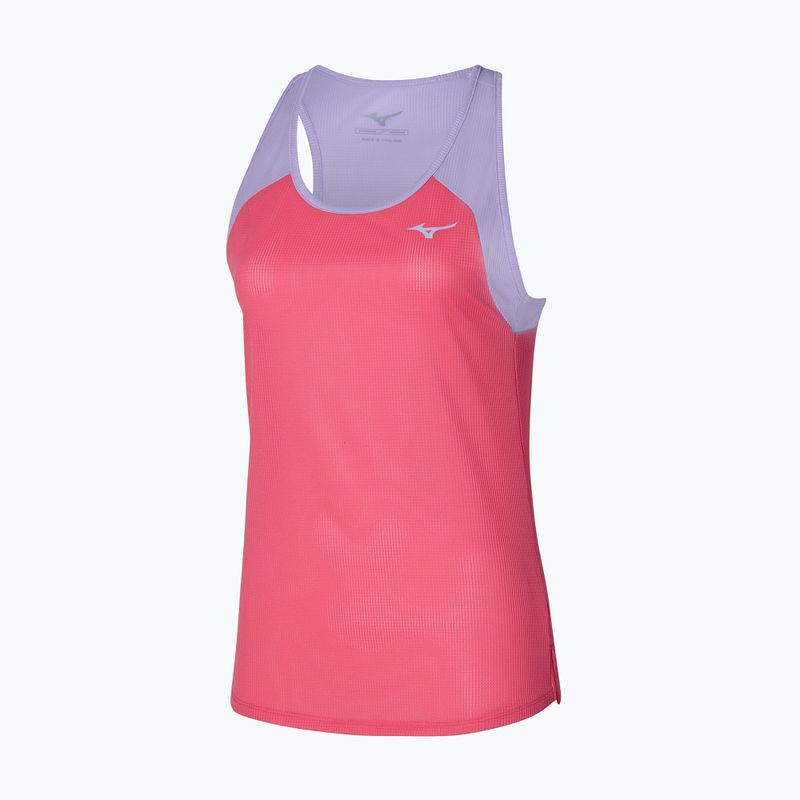 Women's running tank top Mizuno DryAeroFlow Tank sunkissed coral