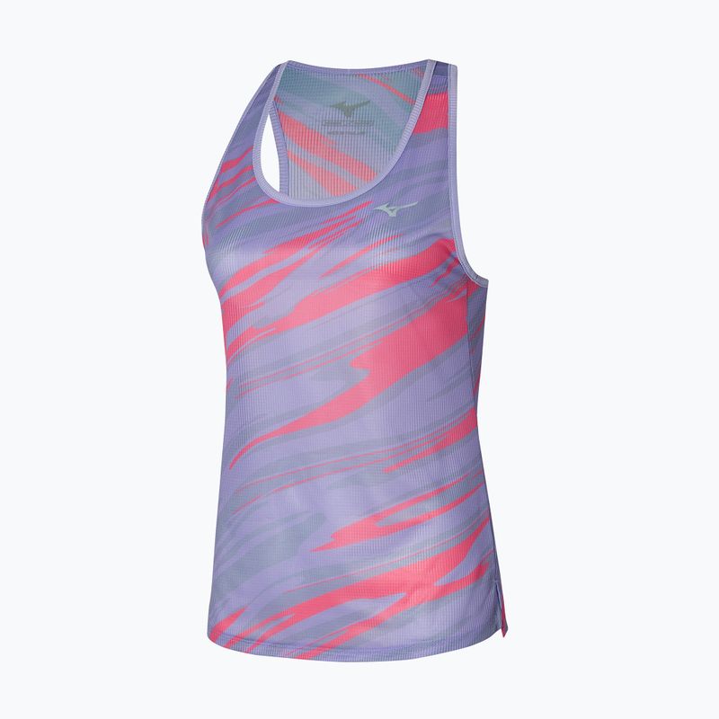 Women's running tank top Mizuno DAF Graphic Tank pastel lilac