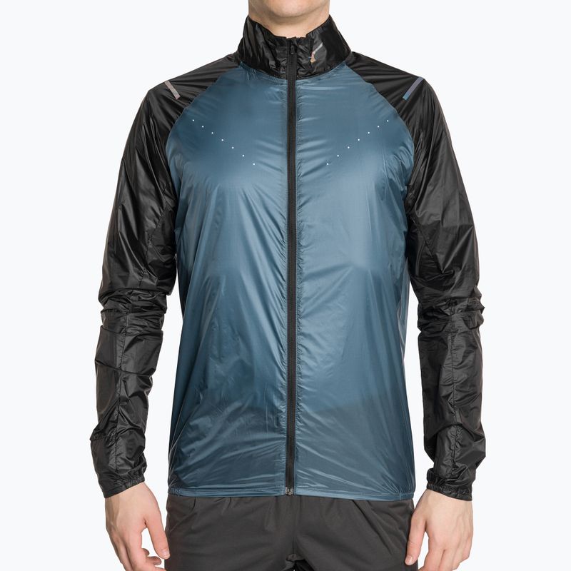 Men's Mizuno Aero blue ashes running jacket