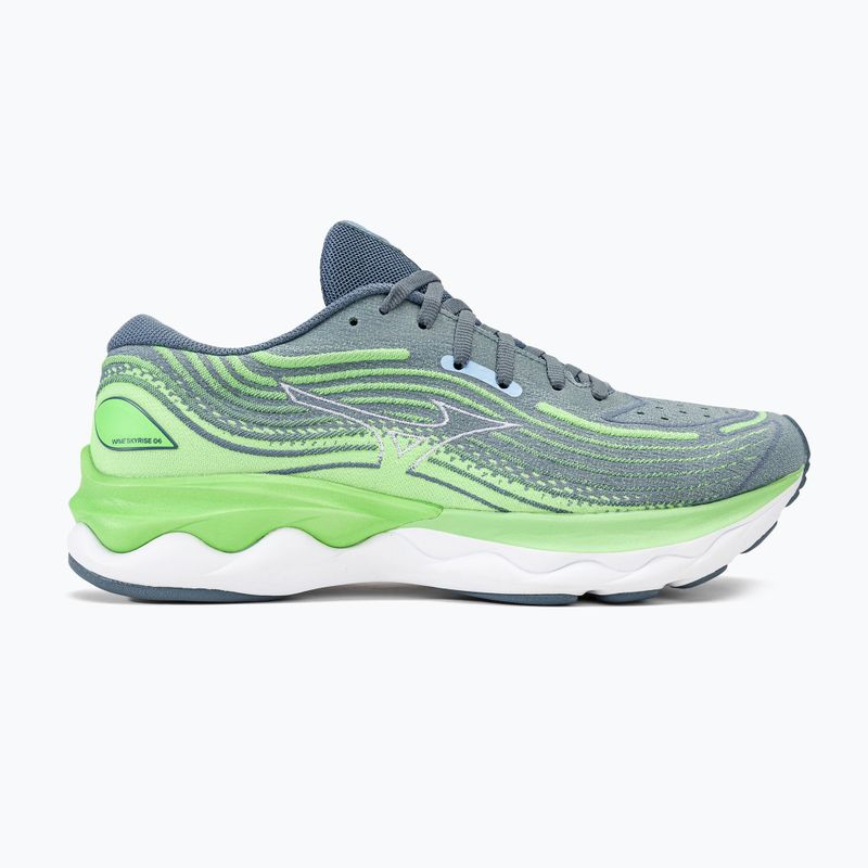 Men's running shoes Mizuno Wave Skyrise 4 camo green/china blue/909c 2