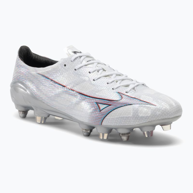 Men's football boots Mizuno Alpha JP Mix white/ignition red/ 801 c