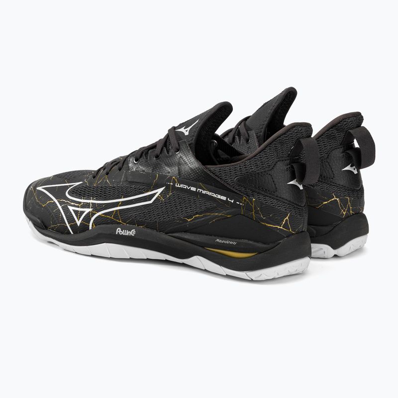 Men's handball shoes Mizuno Wave Mirage 4 black X1GA215041 3