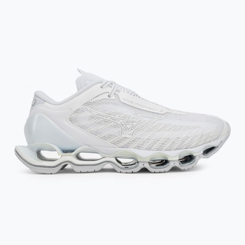 Women's running shoes Mizuno Wave Prophecy 12 white/silver 2
