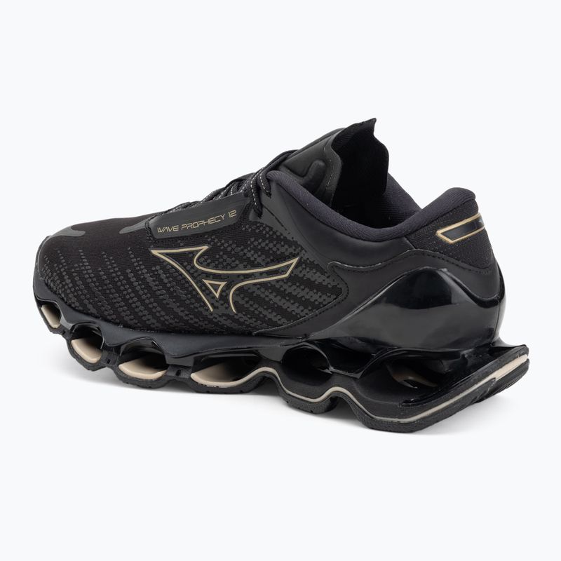 Women's running shoes Mizuno Wave Prophecy 12 black/ge gold 3