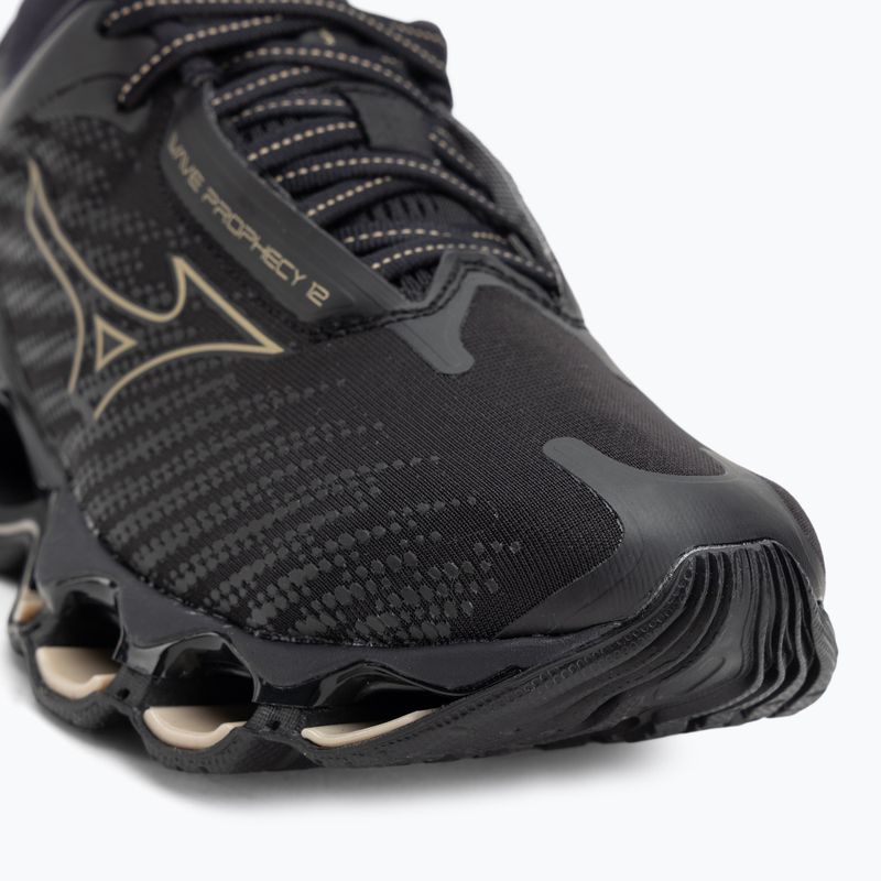 Women's running shoes Mizuno Wave Prophecy 12 black/ge gold 7