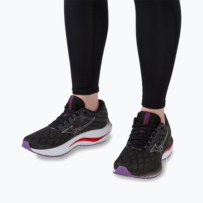 Women's running shoes Mizuno Wave Inspire 19 W black/ silver/ bitsweet 17