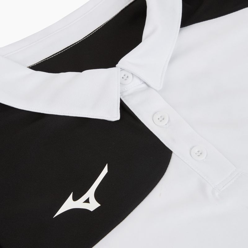 Women's polo shirt Mizuno Kobe Polo white/black 3