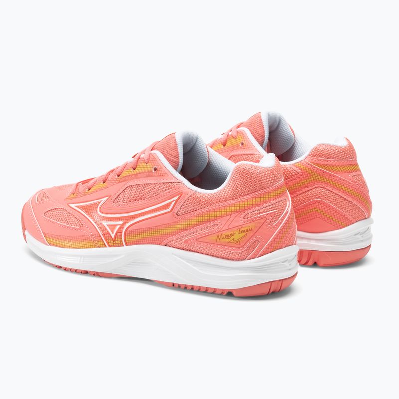 Women's tennis shoes Mizuno Break Shot 4 AC candy coral / white / fusion coral 4