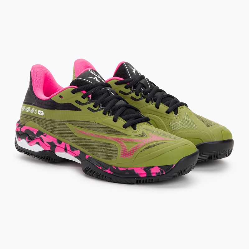 Women's padel shoes Mizuno Wave Exceed Light 2 Padel calliste green / pink glo / black 4