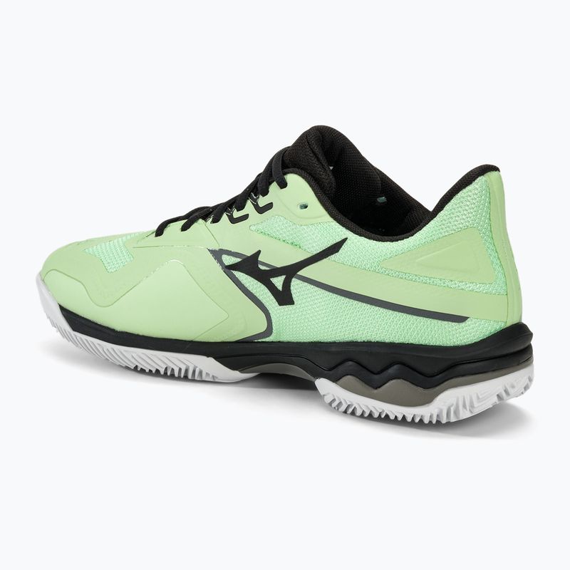 Men's tennis shoes Mizuno Wave Exceed Light 2 CC patina green/black/white 3