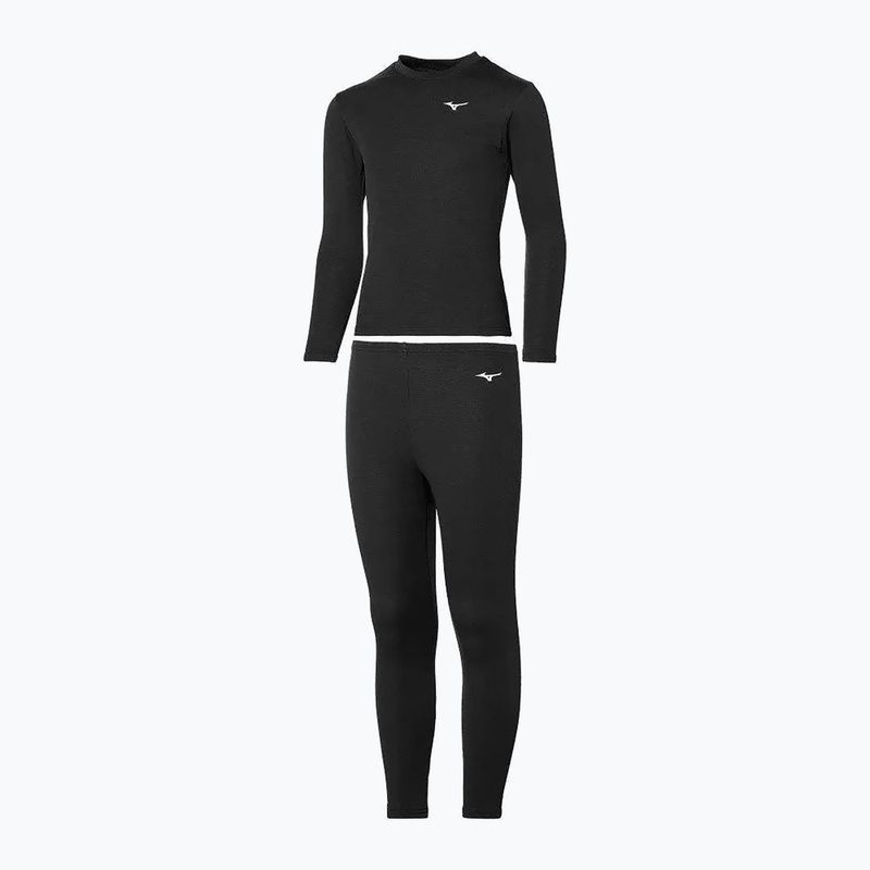 Children's thermal underwear set Mizuno Mid Top&Bottom black