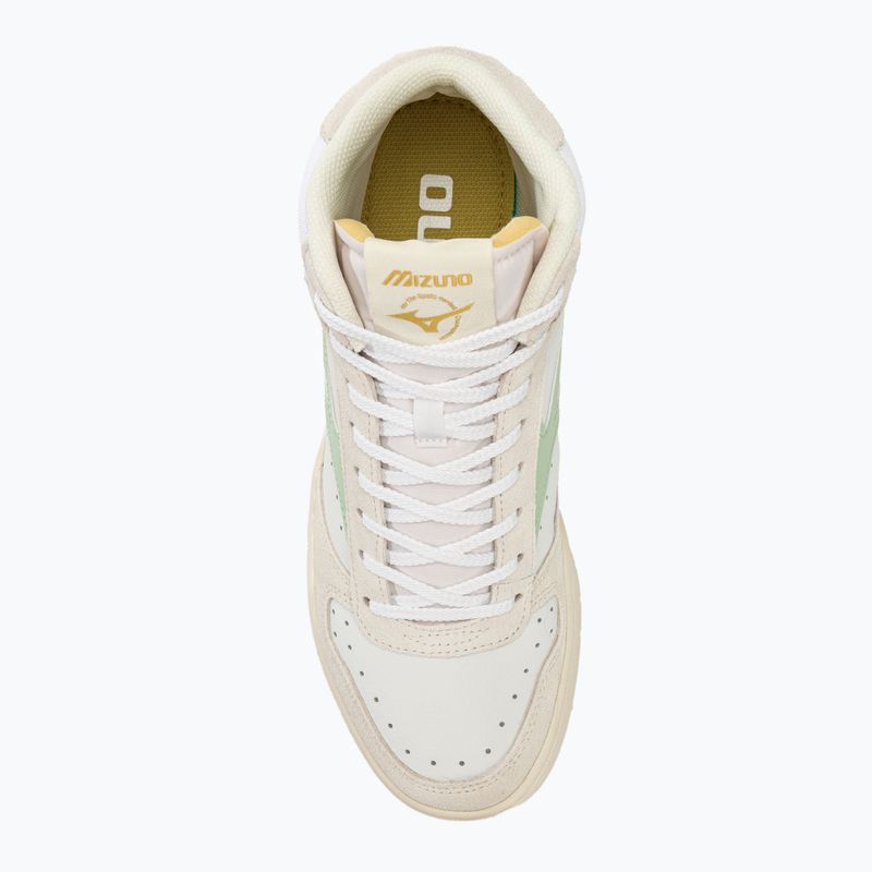 Mizuno City Wind Mid white/smoke green/white sand shoes 5