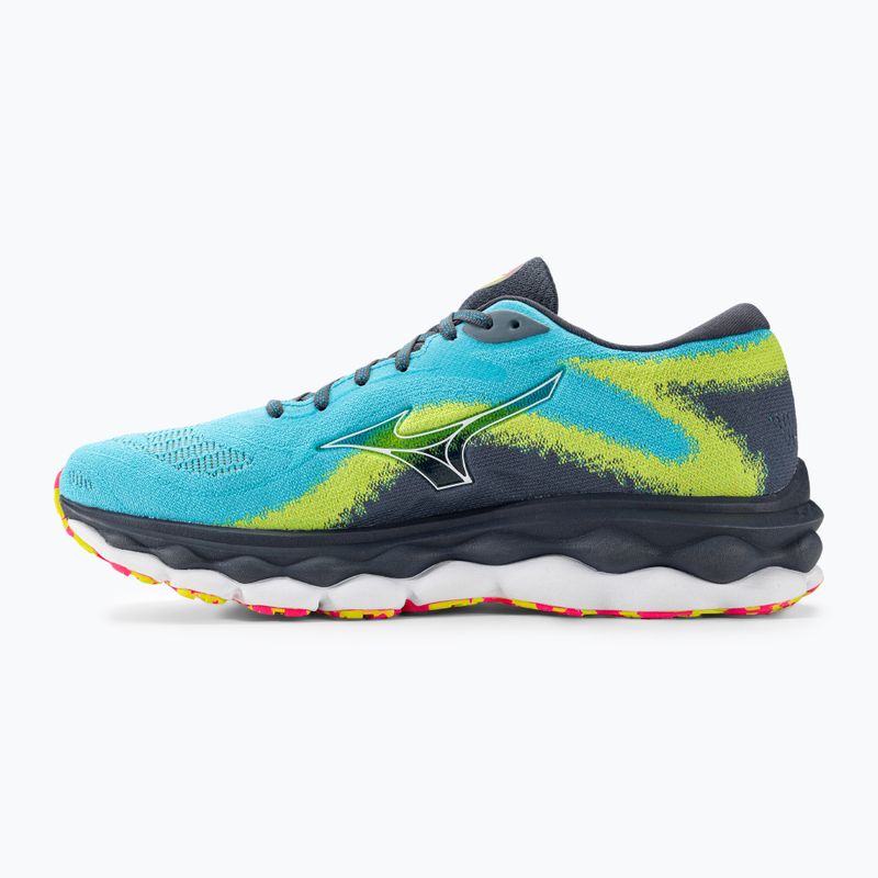 Men's running shoes Mizuno Wave Sky 7 jet blue/white/bolt2neon 4