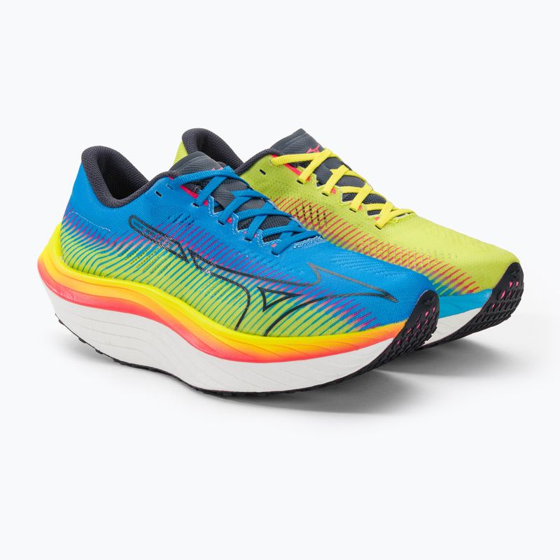 Men's running shoes Mizuno Wave Rebellion Pro bolt2neon/ombre blue/jet blue 4