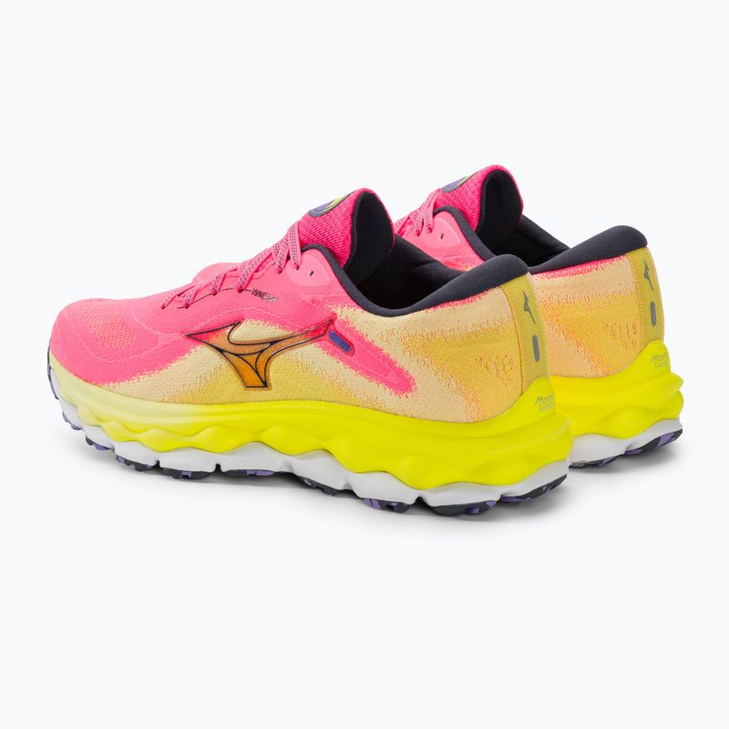 Women's running shoes Mizuno Wave Sky 7 highvpink/ombre blue/bolt2neon 4