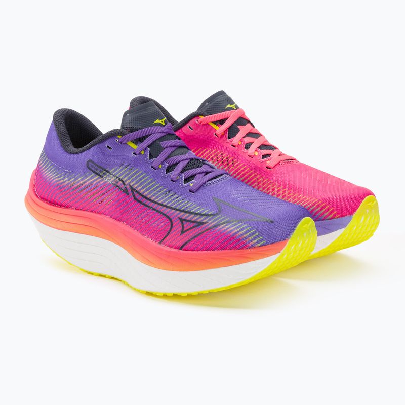 Women's running shoes Mizuno Wave Rebellion Pro highvpink/ombre blue/purple punch 4