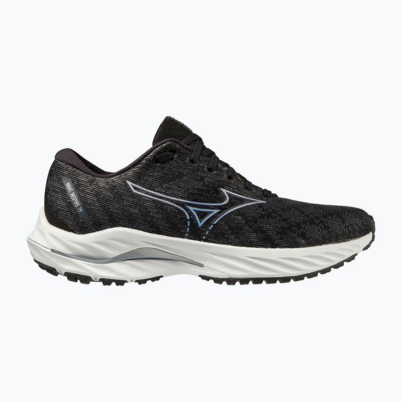Women's running shoes Mizuno Wave Inspire 19 D black/ silver/ snowcrest 8