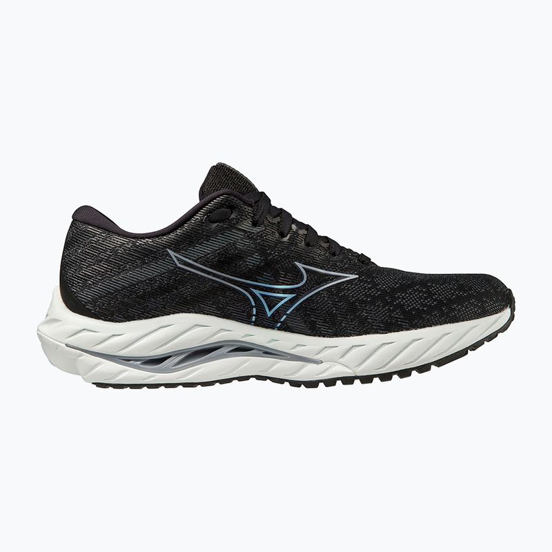 Women's running shoes Mizuno Wave Inspire 19 D black/ silver/ snowcrest 9