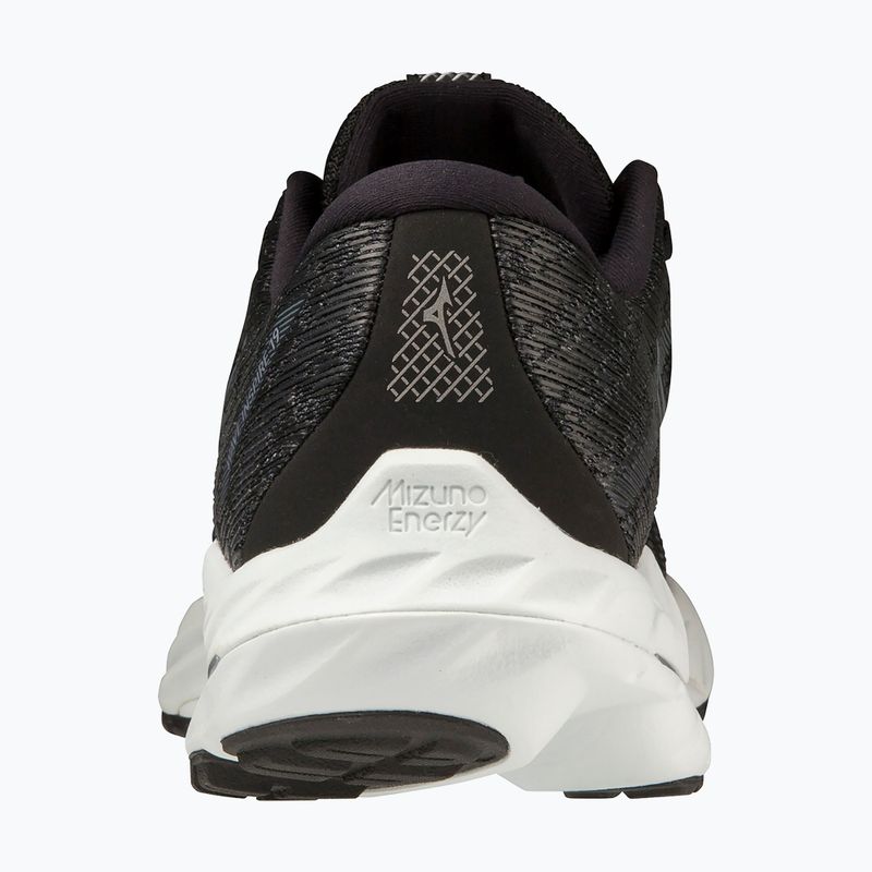 Women's running shoes Mizuno Wave Inspire 19 D black/ silver/ snowcrest 10