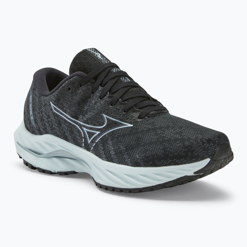 Women's running shoes Mizuno Wave Inspire 19 D black/ silver/ snowcrest