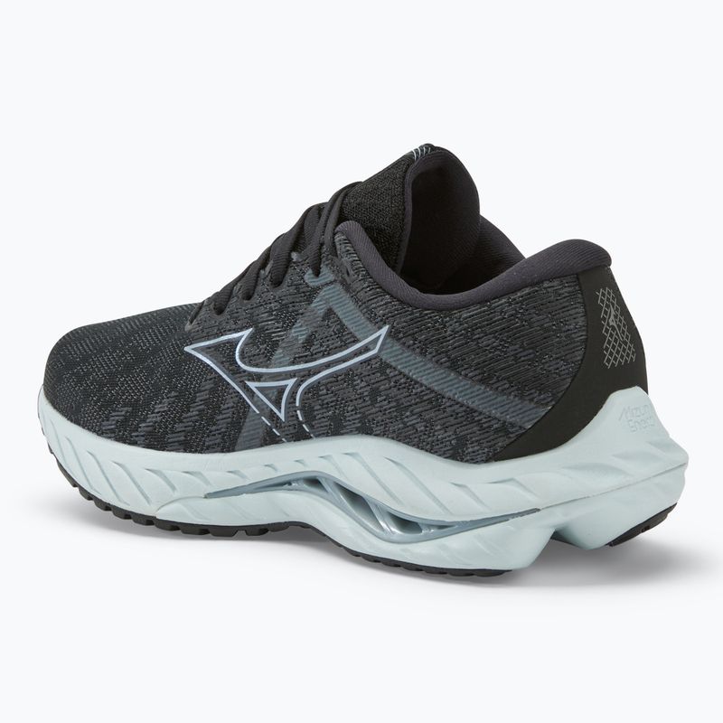 Women's running shoes Mizuno Wave Inspire 19 D black/ silver/ snowcrest 3