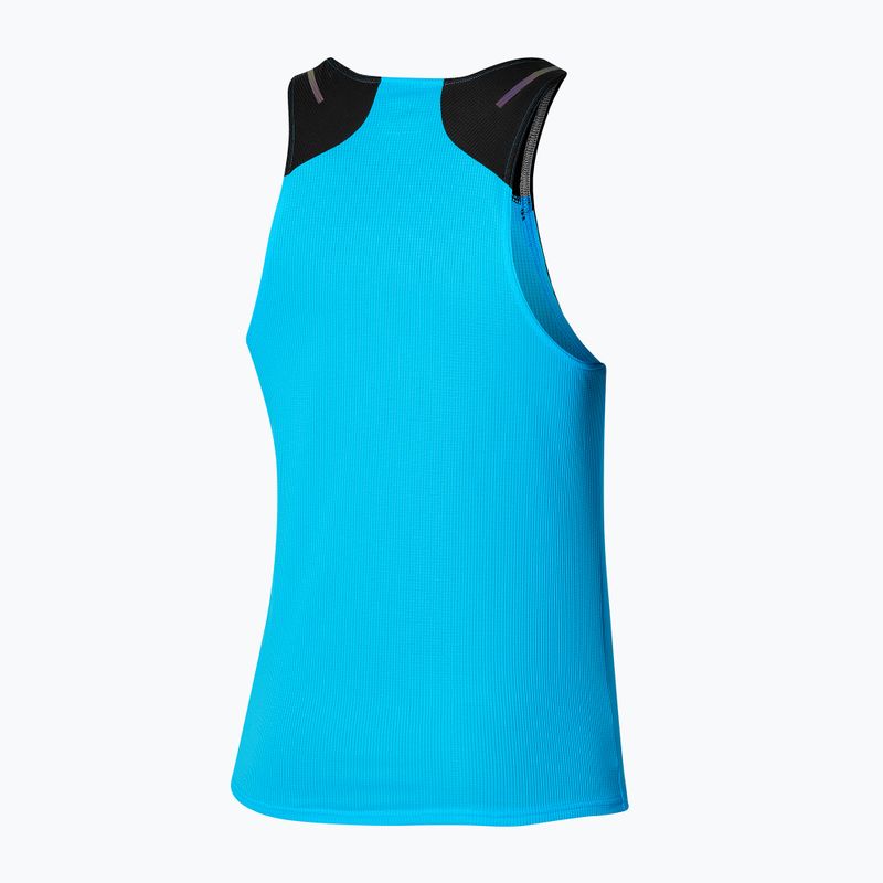 Men's running tank top Mizuno DryAeroFlow Tank hawaiian ocean/black 2