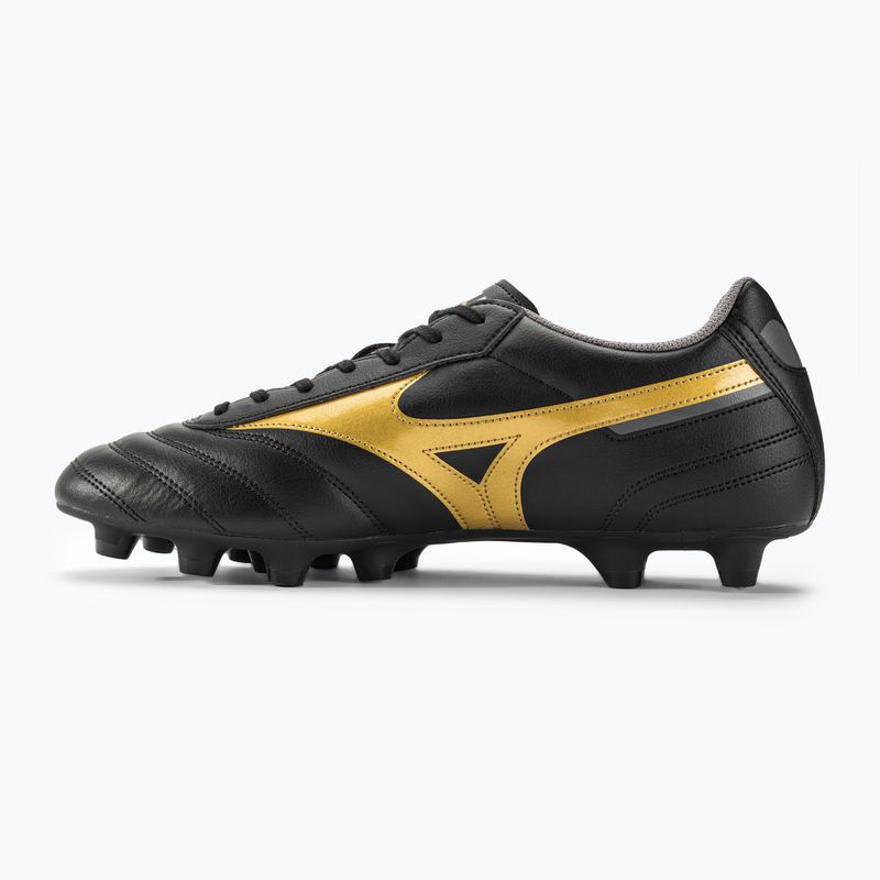 Mizuno Morelia II Club MD men's football boots black/gold/dark shadow 3