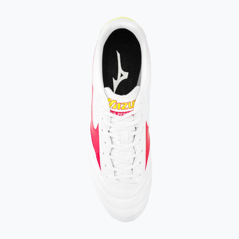 Mizuno Morelia II Club MD men's football boots white/flery coral2/bolt2 7