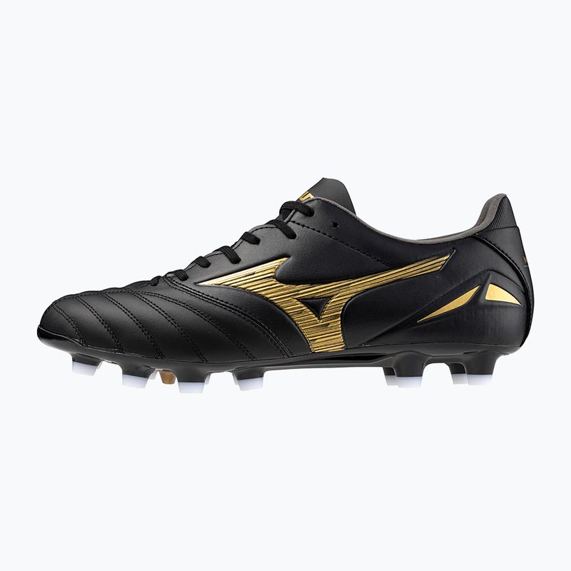Men's Mizuno Morelia Neo IV Pro MD football boots black/gold/black 8