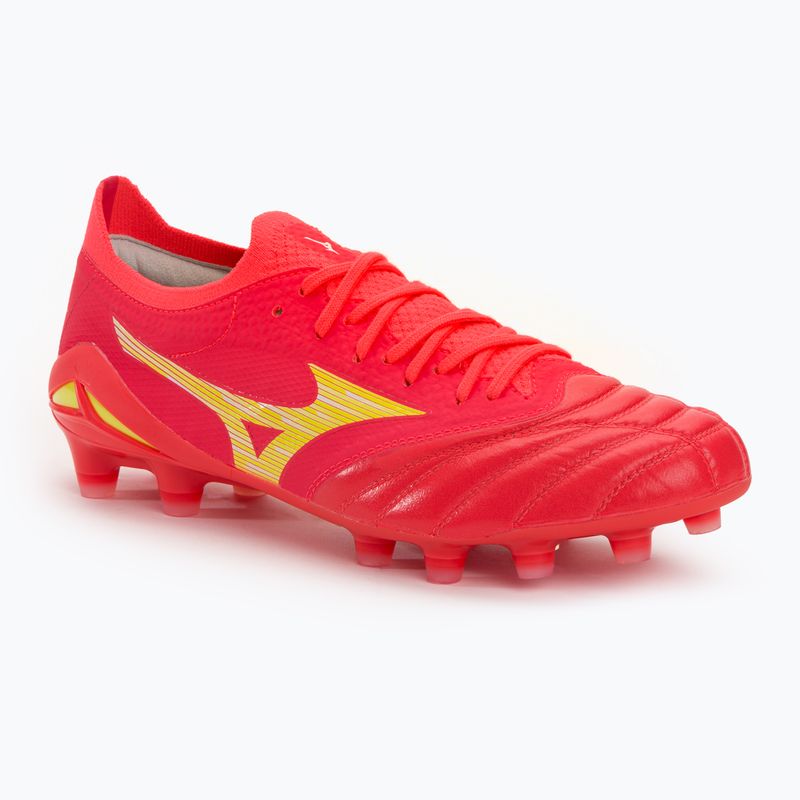 Men's Mizuno Morelia Neo IV Beta Elite MD football boots flery coral2/bolt2/flery coral2