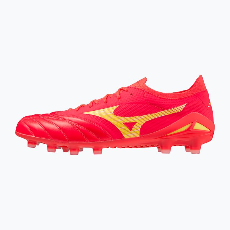 Men's Mizuno Morelia Neo IV Beta Elite MD football boots flery coral2/bolt2/flery coral2 3