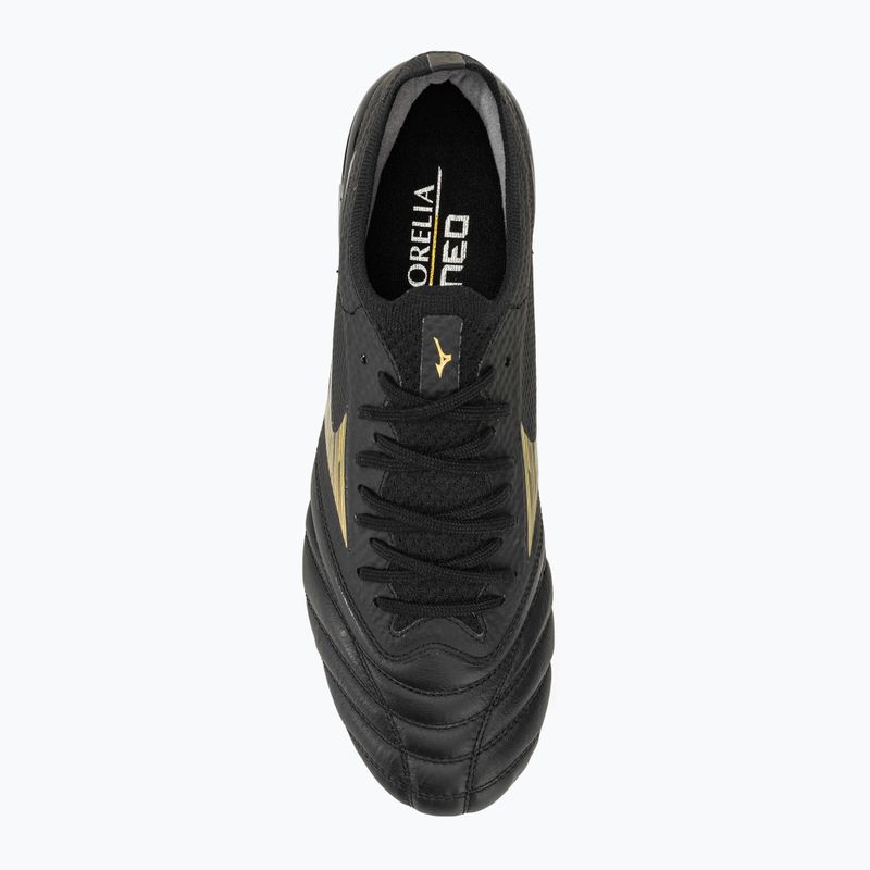 Men's Mizuno Morelia Neo IV Beta SG football boots black/gold/black 5