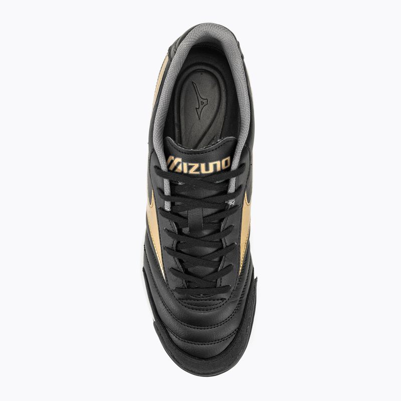 Men's Mizuno Morelia Sala Classic TF football boots black/gold/dark shadow 5