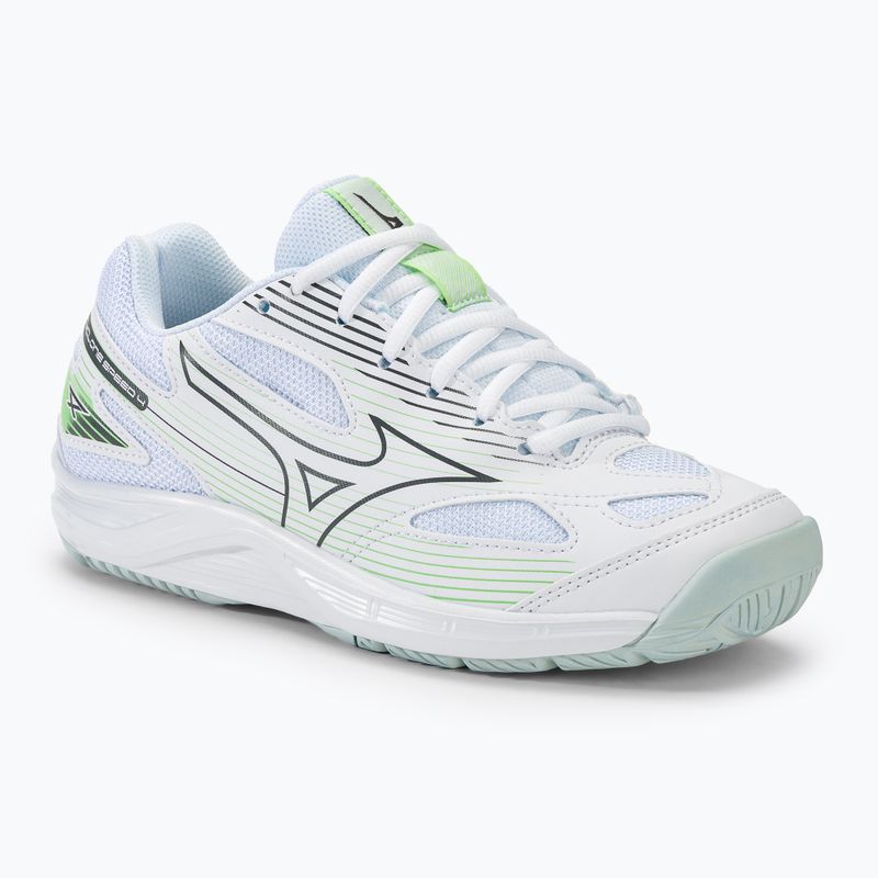 Women's volleyball shoes Mizuno Cyclone Speed 4 white/gridge/patinagreen