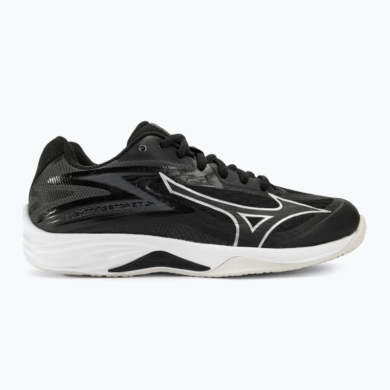 Mizuno Lightning Star Z7 Jr black/silver children's volleyball shoes 2