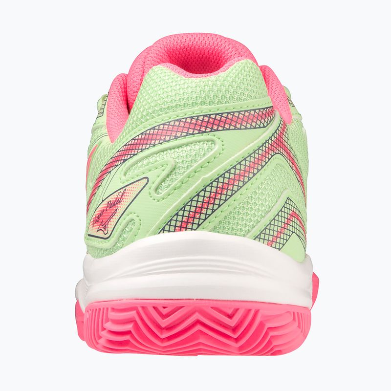 Women's padel shoes Mizuno Break Shot 4 Padel patina green / high vis pink / white 4