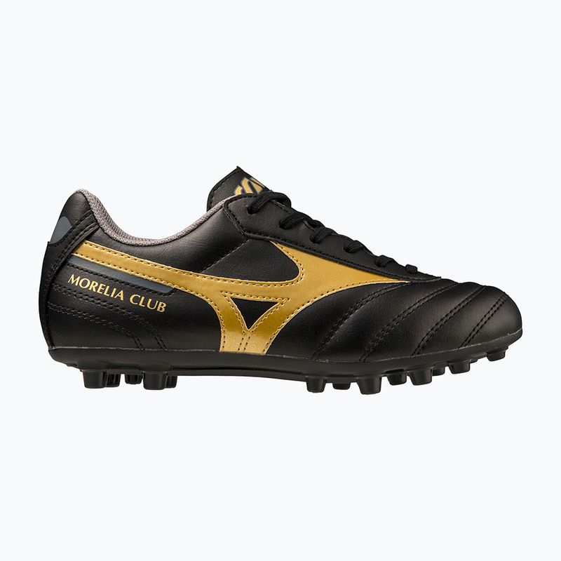 Children's football boots Mizuno Morelia II Club Jr AG black/gold/dark shadow