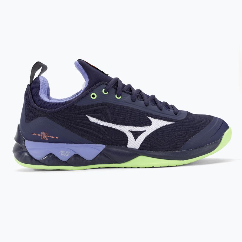 Men's volleyball shoes Mizuno Wave Luminous 2 evening blue / tech green / lolite 2