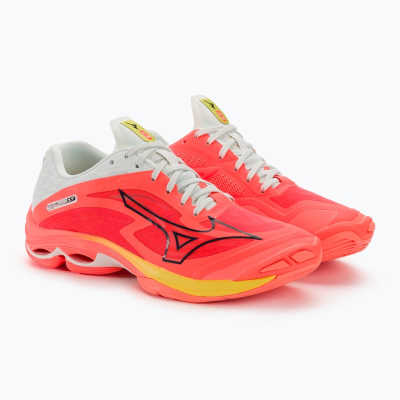 Men's volleyball shoes Mizuno Wave Lightning Z7 neon flame / black / bolt2 neon 5
