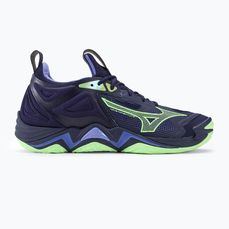 Men's volleyball shoes Mizuno Wave Momentum 3 evening blue / tech green / lolite 2