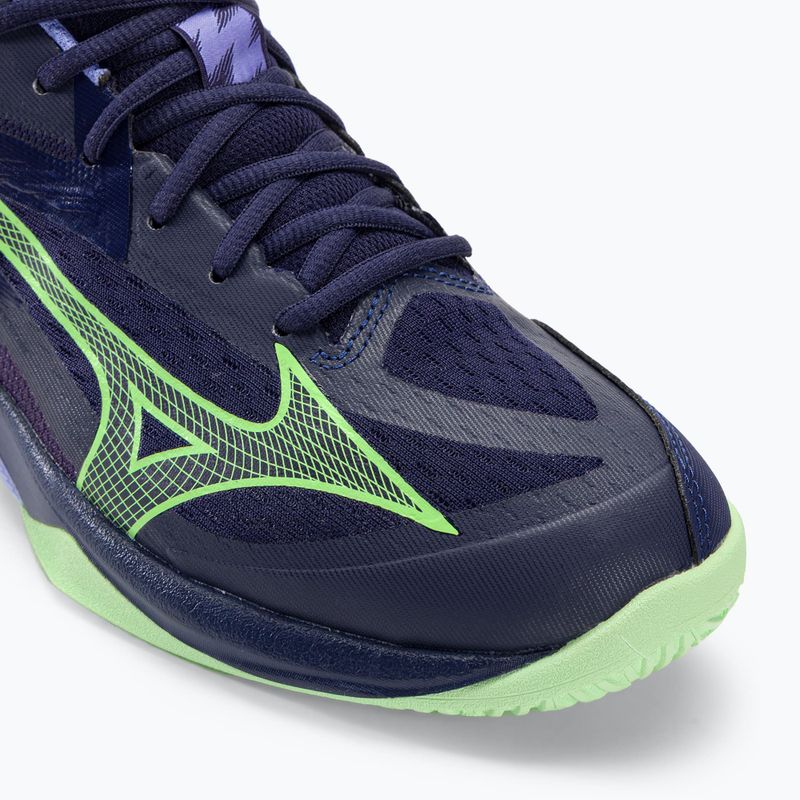 Men's volleyball shoes Mizuno Thunder Blade Z evening blue / tech green / lolite 9