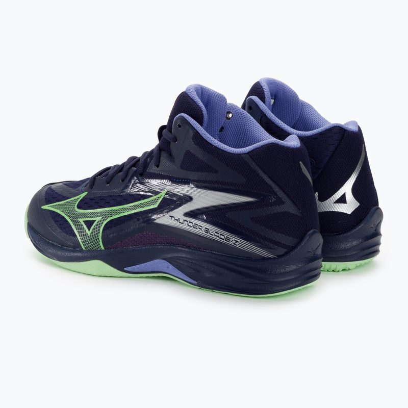 Men's volleyball shoes Mizuno Thunder Blade Z Mid evening blue / tech green / lolite 4