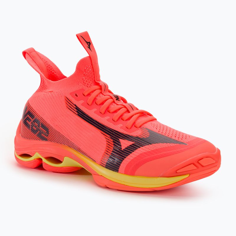 Men's volleyball shoes Mizuno Wave Lightning Neo2 neon flame / black / bolt2