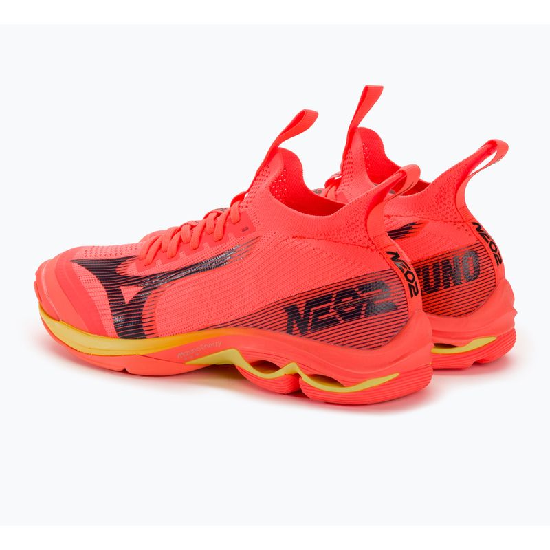 Men's volleyball shoes Mizuno Wave Lightning Neo2 neon flame / black / bolt2 4