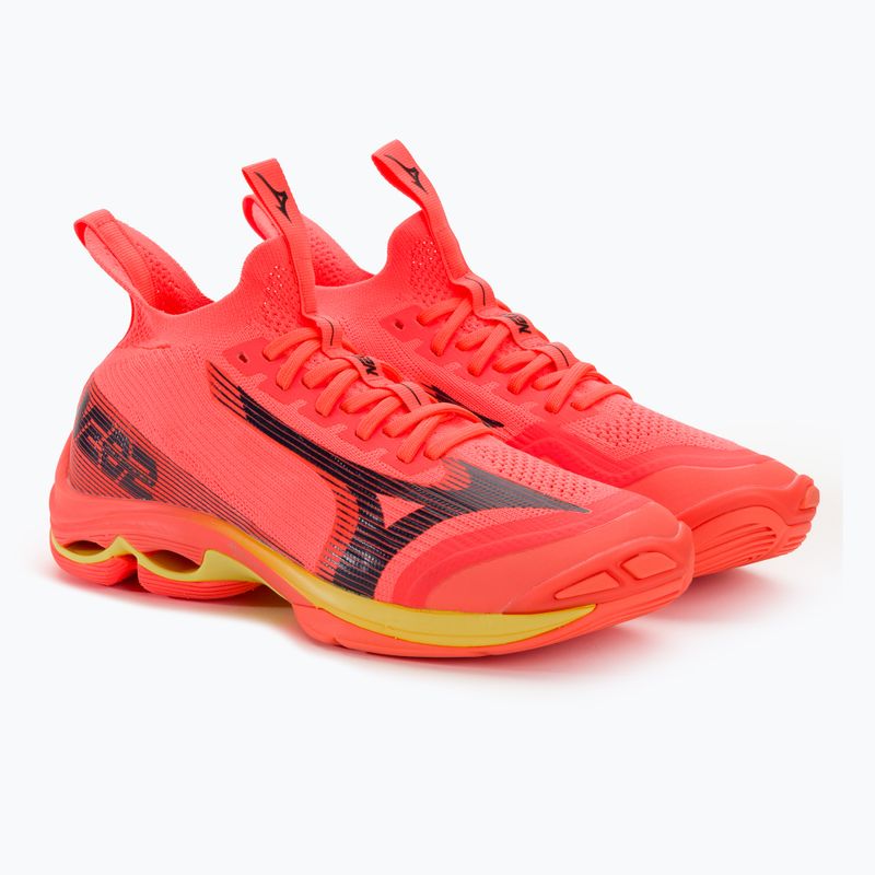 Men's volleyball shoes Mizuno Wave Lightning Neo2 neon flame / black / bolt2 5