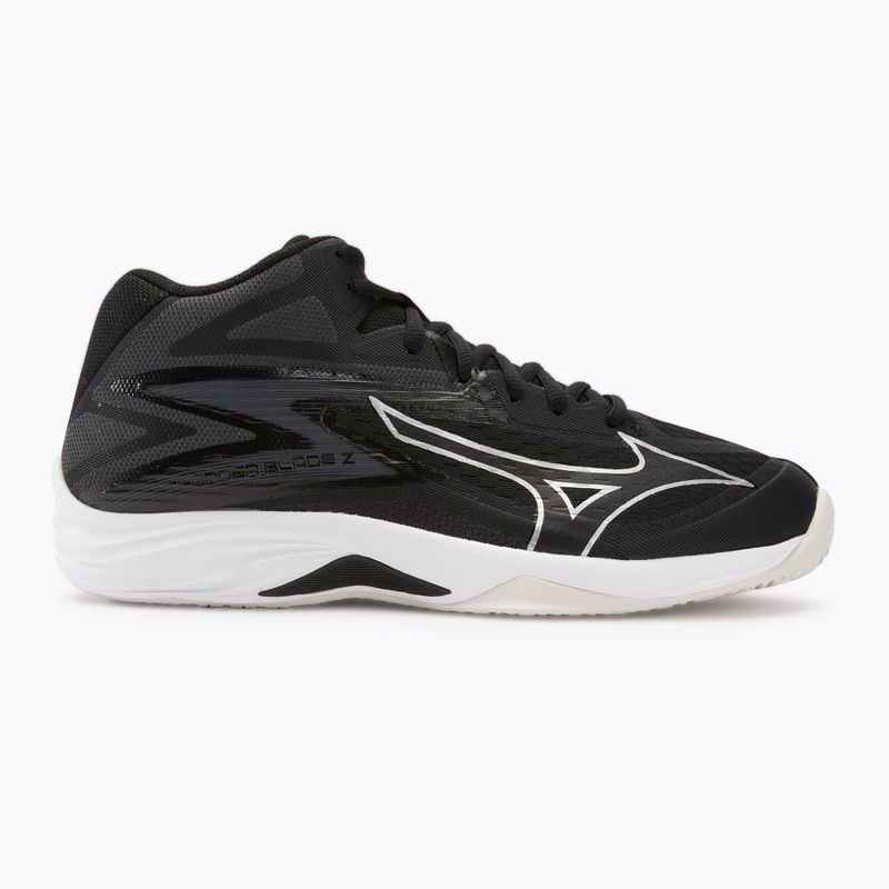 Mizuno Thunder Blade Z Mid black/silver volleyball shoes 2