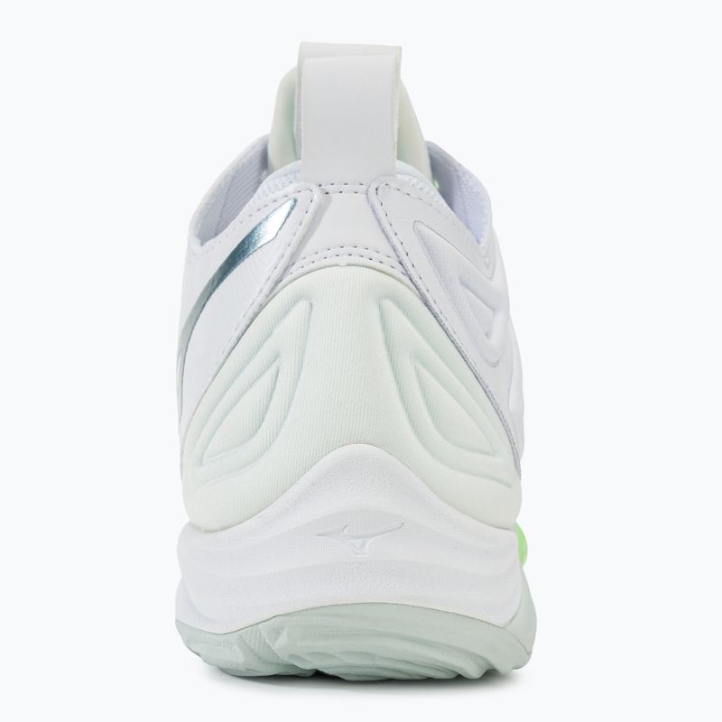 Women's volleyball shoes Mizuno Wave Momentum 3 Mid white/glacial/pantinagreen 6