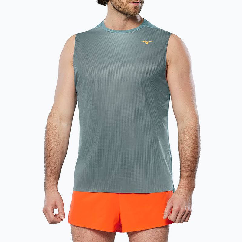 Men's running tank top Mizuno Aero Tank lead